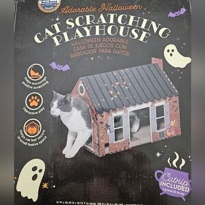 SALE ** Halloween House Cat Scratching Playhouse
